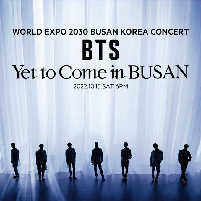 Bts yet to come live in busan